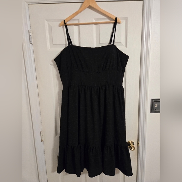 white birch Dresses & Skirts - White Birch black fit and flare strappy dress size 3X